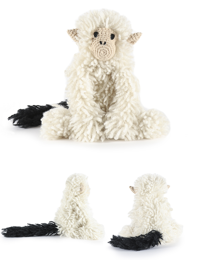 toft ed's animal kirk the silvery marmoset amigurumi crochet